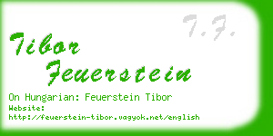 tibor feuerstein business card